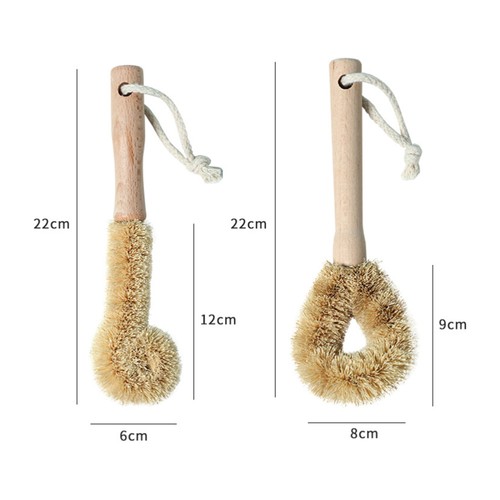2Pcs Kitchen Cleaning Brush Dish Brush Kitchen Scrub Brush for Pot Pan Water - Picture 2 of 10