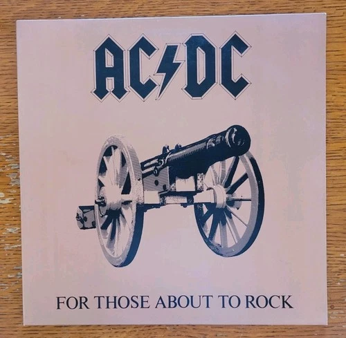AC/DC For Those About To Rock 1981 LP 1st US Press Atlantic EX/EX Inner SD11111