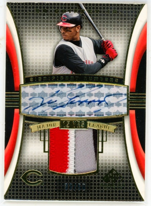 2004 Upper Deck SP Game Used Ken Griffey Jr Auto GU Patch 32/50 Reds HOF MLB
