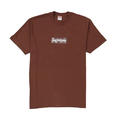 Supreme Bandana Box Logo Tee Brown | eBay