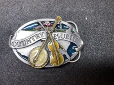 Vintage 1984 Siskiyou Buckle Co. E-29 Country Music Belt Buckle
