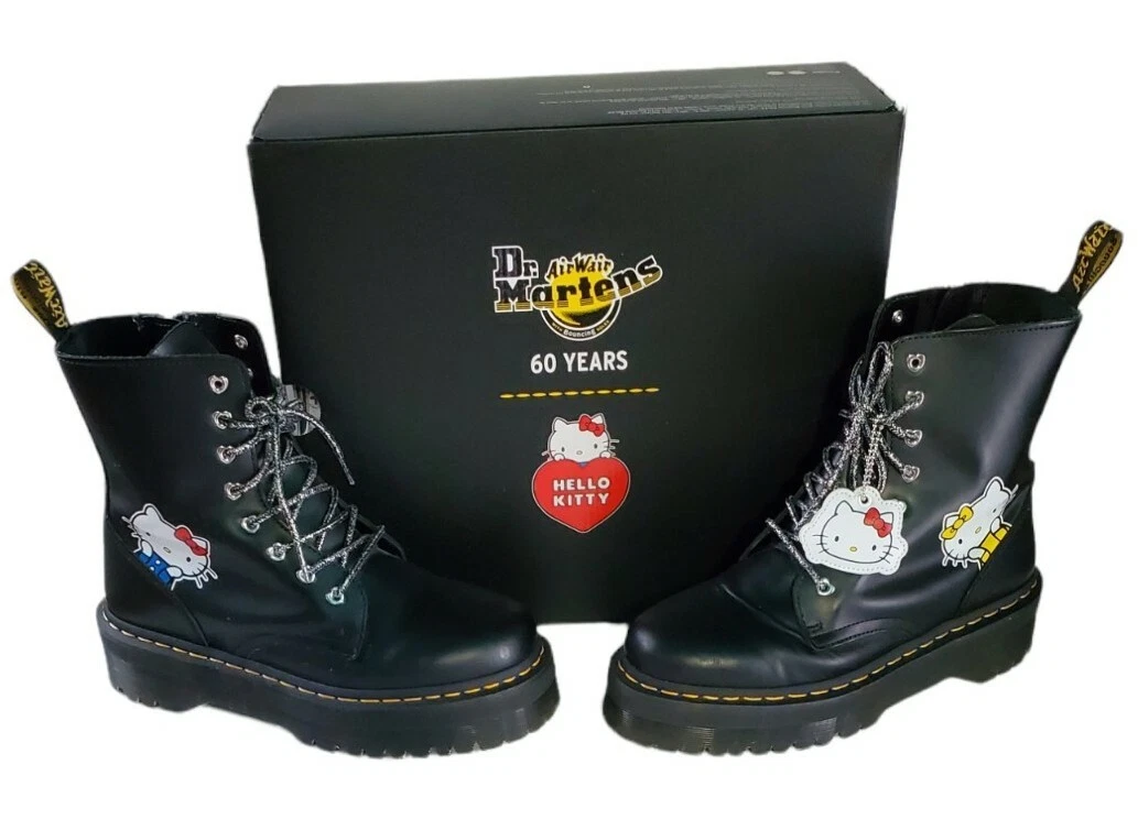 Dr. Martens x Hello Kitty Jadon Boots - Black - 7