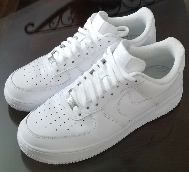 Men's Nike Air Force One AF1 Low Top Triple White 315122-111 Size 12.5 US 2009 | eBay