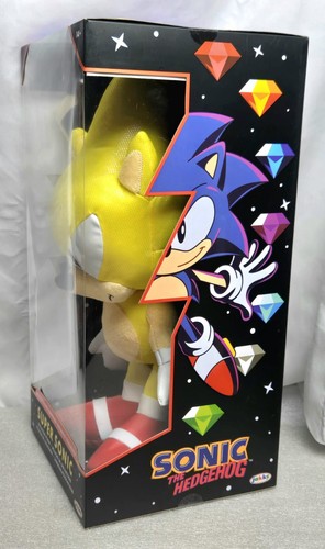 SUPER SONIC PLUSH 15" Sonic The Hedgehog Comic Con Exclusive 2023 - Picture 3 of 8