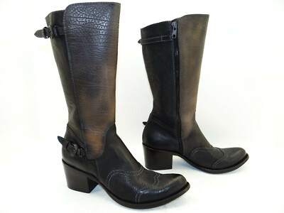 Primabase Prima Base Schuhe Cowboy Biker Stiefel Boots Damen Leder Gr.39 NEU