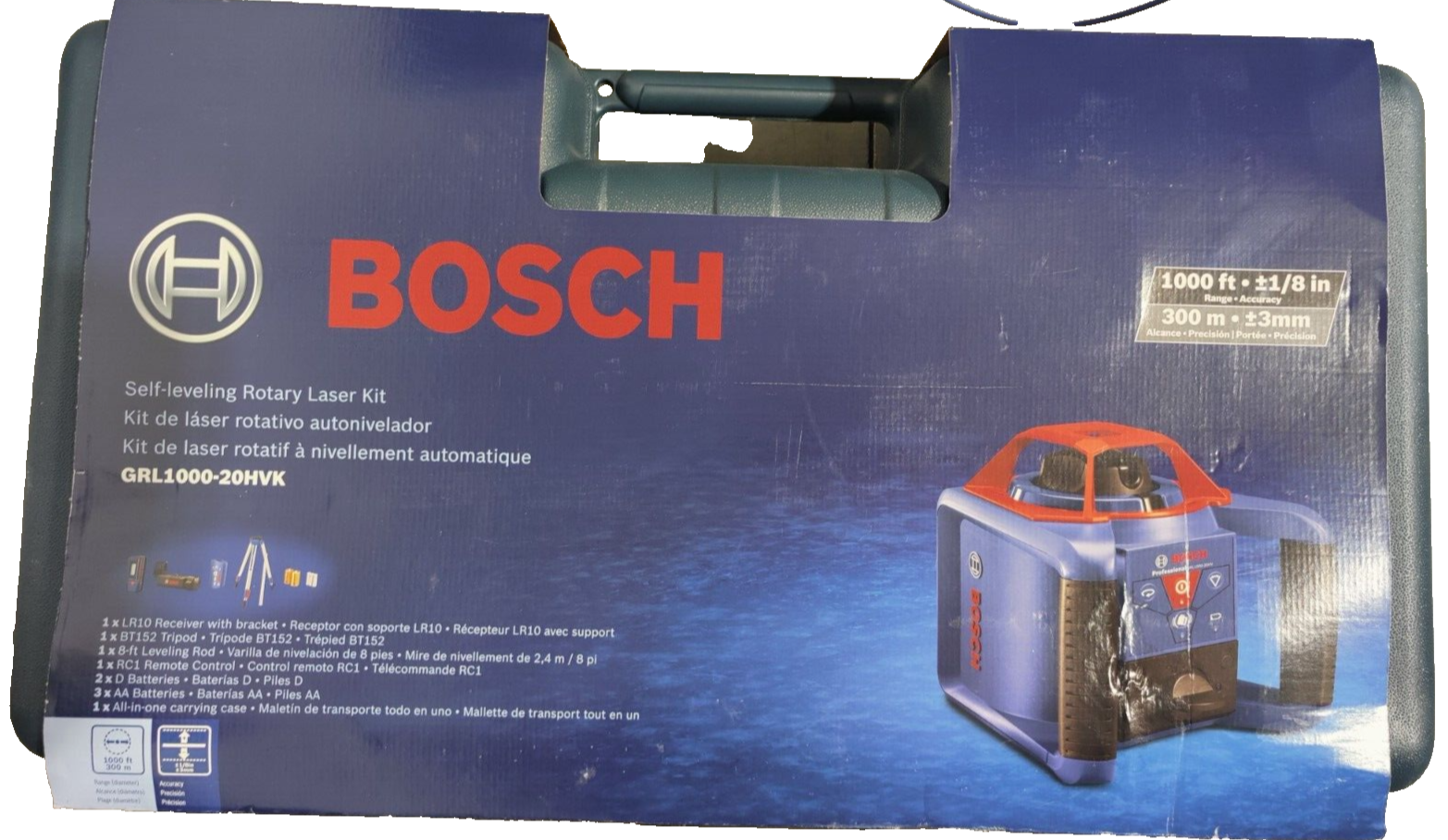 Bosch GRL100020HVK SelfLeveling Rotary Laser System eBay