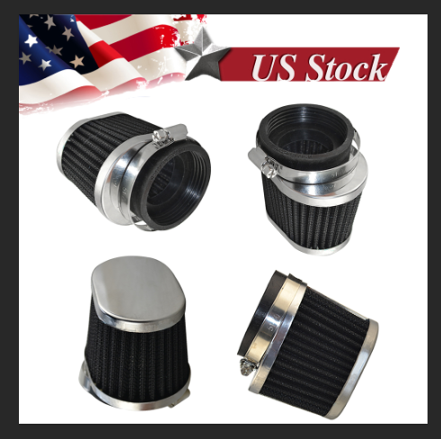 4x Oval Air Filter POD Filters For Honda CB 750 CB750 C F K 1979 1980 81 82 54mm - Picture 1 of 5