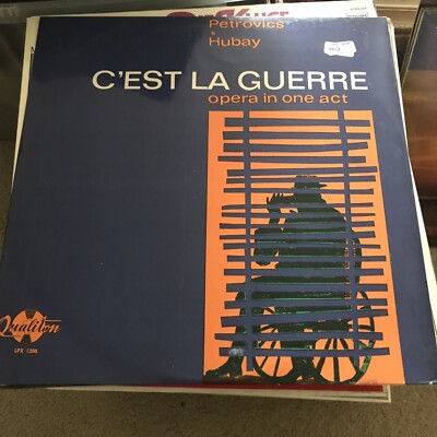 PETROVICS / HUBAY - C'est La Guerre Opera In One Act - LP Qualiton Hungary 1964