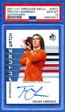 2021 UD Employee Exclusive Future Watch Trevor Lawrence RC AUTO PSA 10 MINT