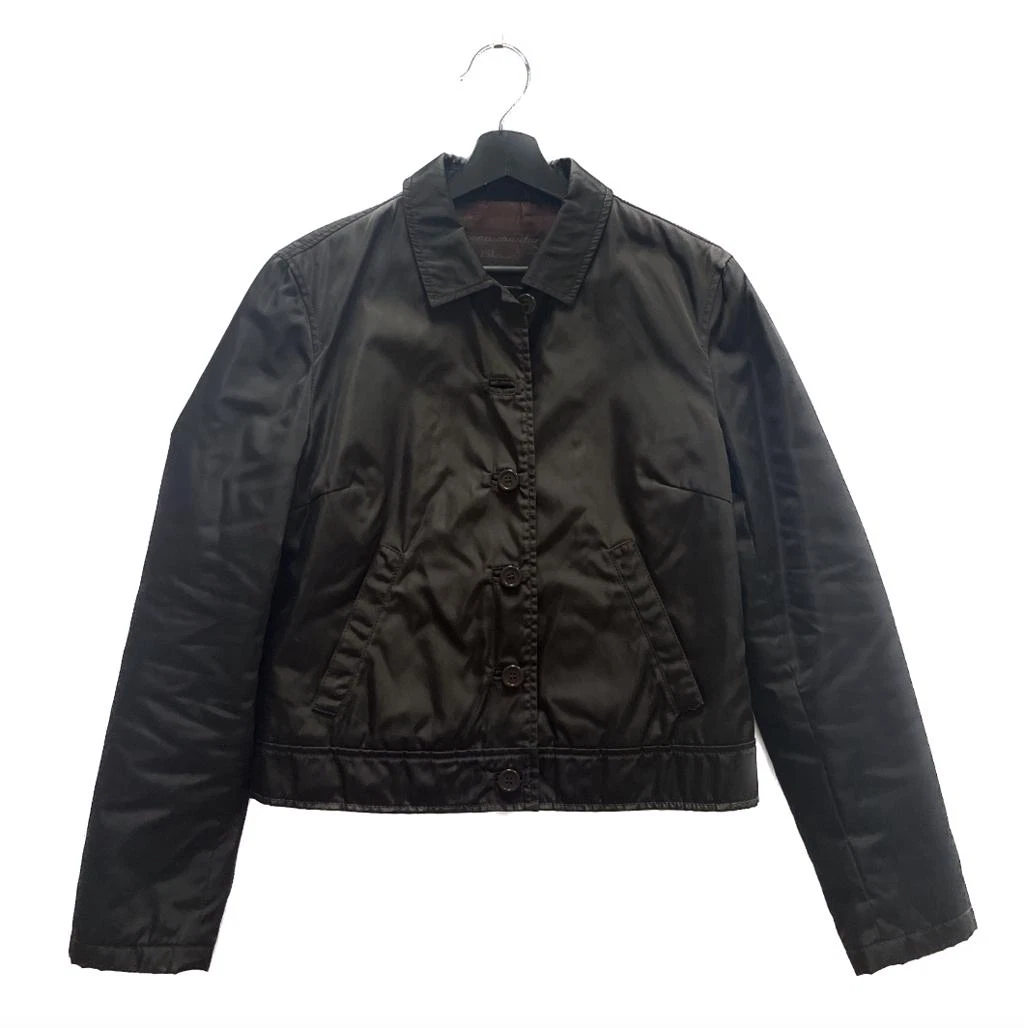 Prada Nylon Button Up Jacket c. 90s Medium