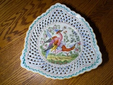 Vintage Bavaria Schumann Germany US Zone Service Bowls Parrot/Birds