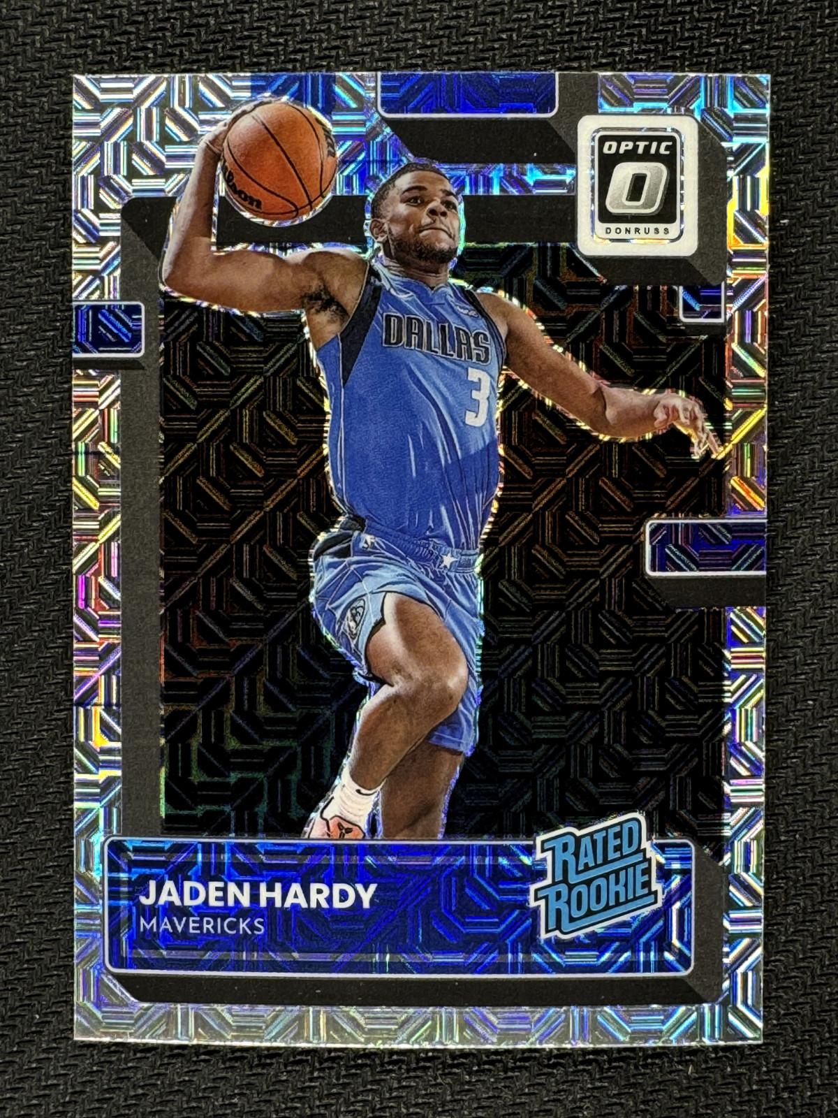 JADEN HARDY 2022-23 Optic #248 MOJO CHOICE PRIZM Rookie RC Dallas Mavericks