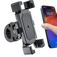Motorcycle Phone Mount Quickly Lock 100mph Military Anti-Shake Bike Phone Holder