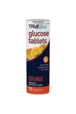 TRUEplus Glucose Tablets Orange 10ct [ 6 Pack ]