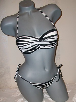 victoria secret zebra bikini
