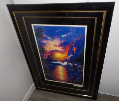 HUGE CHRISTIAN RIESE LASSEN SIGNED/NUMBERED/LIMITED ED. LITHO. ''HEAVEN ON EARTH''