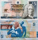SCOTLAND - Scotland 5 pound 2005 Commemorative Jack Nicklaus FDS - UNC