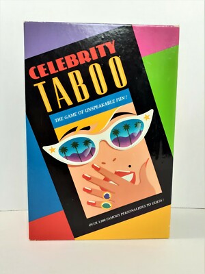 Celebrity Taboo Game 1991 Milton Bradley COMPLETE  Tested  Working  20
