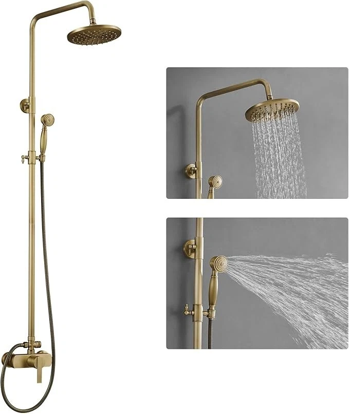 Homevacious Anti Shower Faucet Set Outdoor Rain Shower Head with 6 Settings
Opens in a new window or