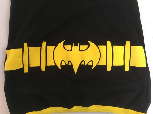 Batman Dress Youth Girls Medium Black Yellow DC Comic Sleeveless Tank - Picture 8 of 9