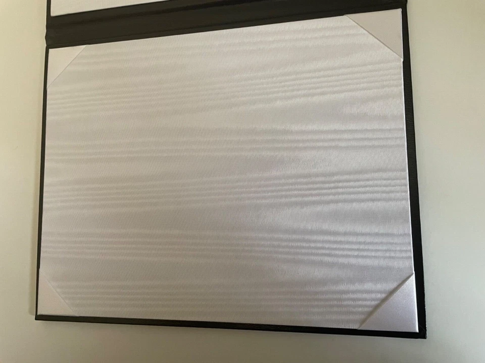 Una o varias cubiertas de diploma de cuero sintético acolchadas negras para certificado de 7x9 o 6x8 Foto 3 de 4