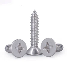 M2 M2.2 M2.6 M3 M4 M5 304 Stainless Steel Flat Head Self Tapping Screw
