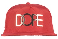 Dope Quilted Nylon 24k Snapback Hat Headwear Cap Lid Streetwear Fashion Red on sale Dope Quilted Nylon 24k Snapback Hat Headwear Cap Lid Streetwear Fashion Red on sale