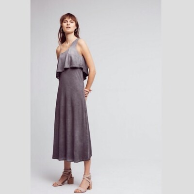 knee length dresses for ladies Zora One Shoulder Pleated Midi Dress