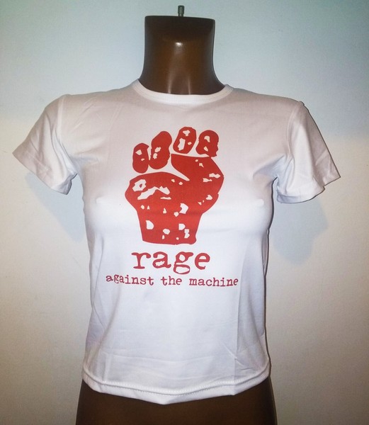 Camiseta Rage Against the machine, rock alternativo, 90s, puño