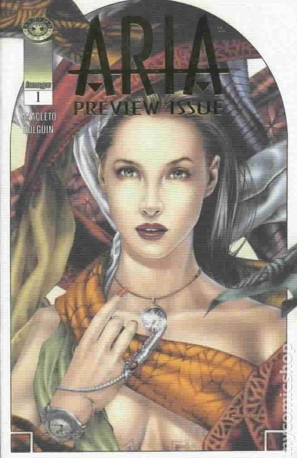 Aria Preview Issue 1GOLD NM 1998 Stock Image