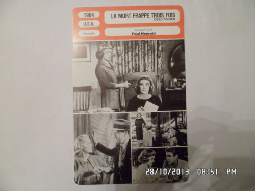 CARTE FICHE CINEMA 1964 LA MORT FRAPPE TROIS FOIS Bette Davis Karl Malden - Bild 1 von 1
