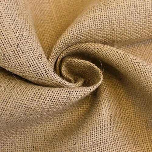 Natural Burlap Fabric – 40” Wide | Rustic Jute Material by the Yard - product listing photo