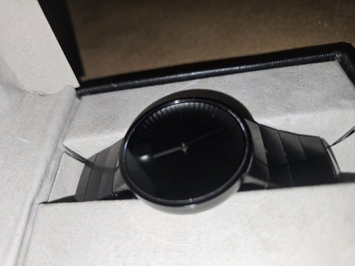 Movado Black Glass Ceramic Watch-- New!! - Picture 9 of 15