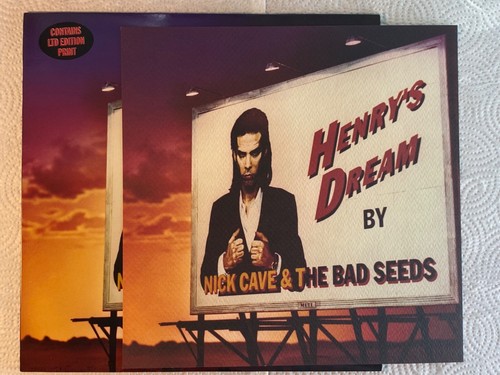 Nick Cave & The Bad Seeds - Henry's Dream UK orig Mute LP + PRINT Birthday Party - Picture 2 of 4