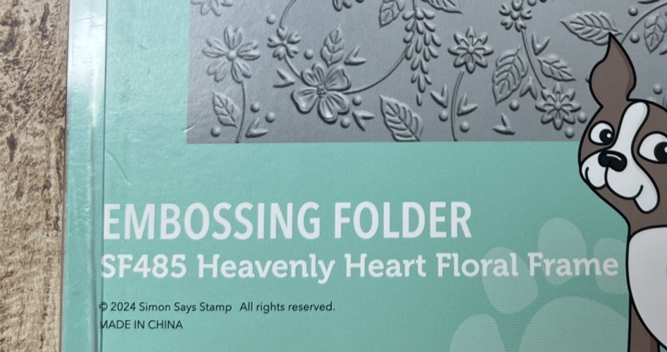 Simon Says Stamp Heavenly Heart Floral Frame Embossing Folder~~~New in Package
