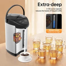 4L Electric Water Boiler Kettle Hot Water Dispenser 304 Stainless Steel 750W