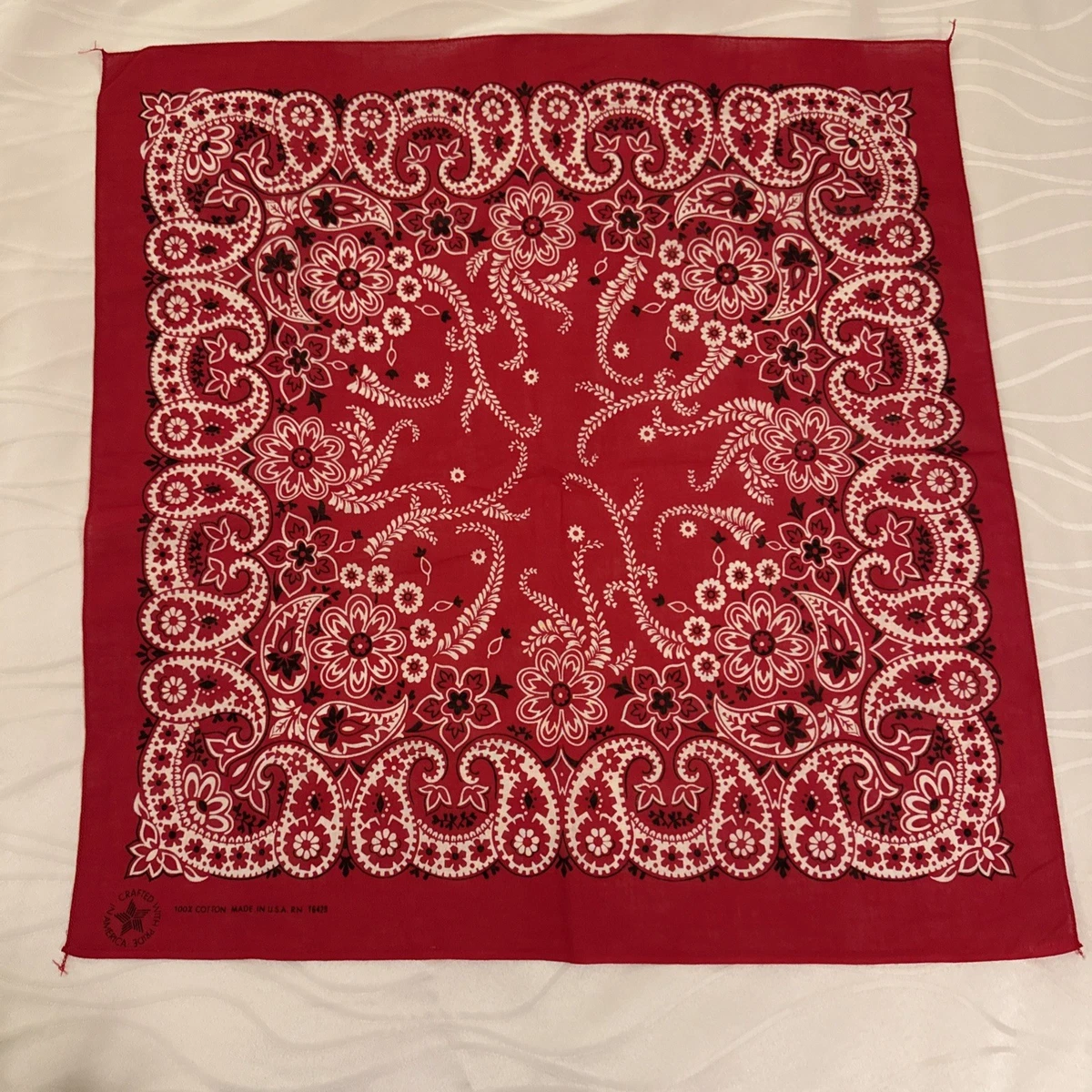 Western/Bandana Vintage Plain & Solid Handkerchiefs for sale | eBay