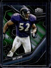 2023 Topps Composite Ray Lewis Chrome Black Green Wave Refractor #/99 Ravens