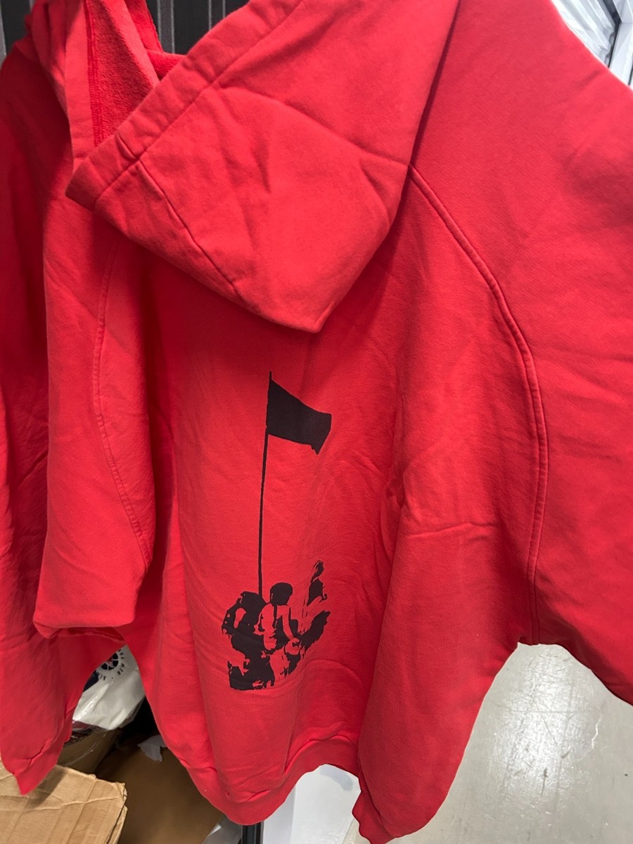 Raf Simons ARCHIVE REDUX OVERSIZE HOODIE SS02 Terror Hoodie Red