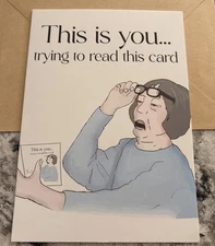 Birthday Funny Getting Old Mom Aunt Grandma 4.6x6.6” Blank Greeting Card