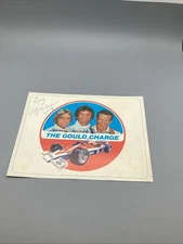 1978 Rick Mears “The Gould Charge” Autographed 8x10 Advertisement  *Estate Find