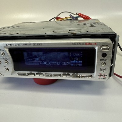 カーオーディオ SONY cdx-f7710 Sony CDX-F7710 CD Player EQ7 4V Out Old School Car Stereo GRAPHICS