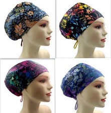 Floral Handmade Single Layer Scrub Cap Doctor Theatre Nurse