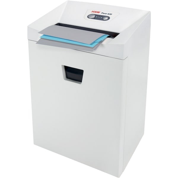Hsm Pure 420 Paper Shredder, Strip-Cut, White, 9.2 Gal.