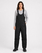 All in Motion Snow Sport Waterproof Overall Bibs Black Waterproof Sz Large