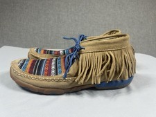 Twisted X Boots Fringe Moccasins Southwest Design WDM0064 Women s Size 11 M