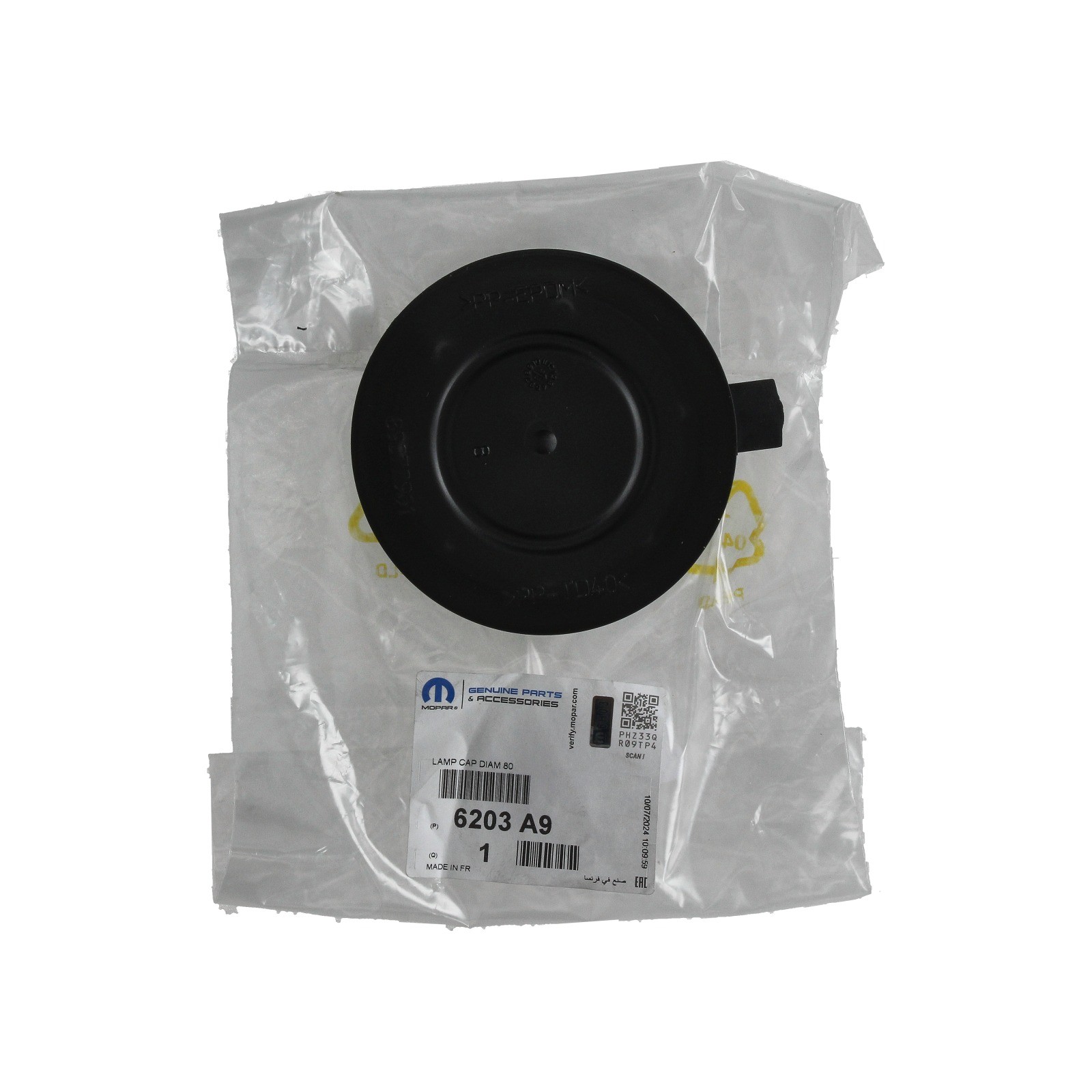 Couvercle de phare 6203A9 pour Peugeot 208 I et Citroën C5 III optique avant