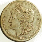 1878-CC Morgan Silver Dollar Carson City Mint CR-13