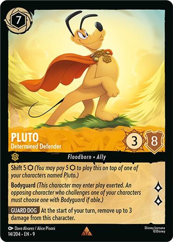 Disney Lorcana TCG Pluto - Determined Defender LP Fabled 14/204