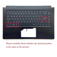 NEW For MSI Modern 15 MS-1551 15.6in Upper Case Palmrest Backlit Keyboard Cover